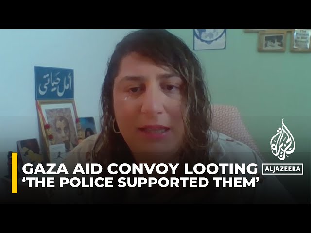 ⁣Israeli lawyer exposes looting of Gaza aid convoy by far-right activists protected by police