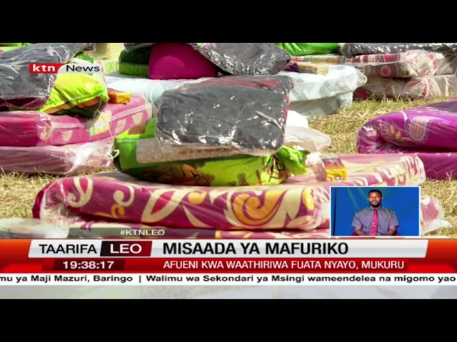 ⁣Afueni kwa waathiriwa wa mafuriko huko Fuata Nyayo na Mukuru, Nairobi baada ya kupokea misaada