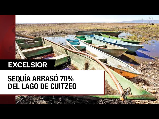 ⁣El lago de Cuitzeo está a punto de secarse