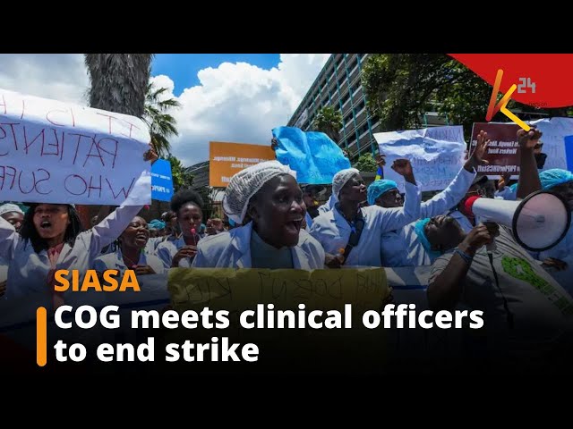 ⁣Council of Governors meets with clinical officers to end their ongoing strike