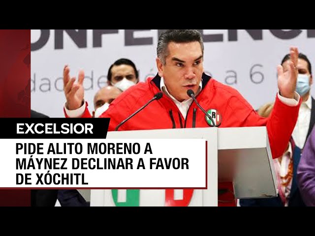 Alito Moreno renunciará a la dirigencia del PRI si Máynez declina a favor de Xóchitl