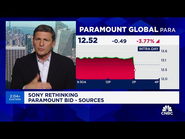 ⁣Sony rethinking its bid for Paramount, sources tell CNBC