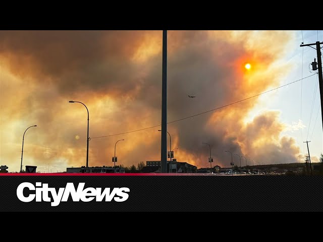 ⁣Thousands face potential evacuations as wildfires continue to burn across Canada