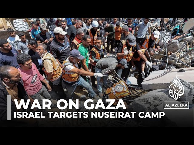 ⁣Israel targets Nuseirat camp: Mass casualties after residential building hit