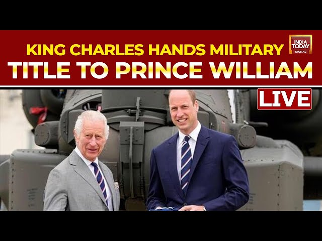 ⁣LIVE | King Charles III Hands Over Role Of Colonel-In-Chief Of The Army Air Corps To Prince William