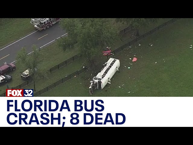 ⁣8 killed, 40 injured in migrant bus crash in Florida