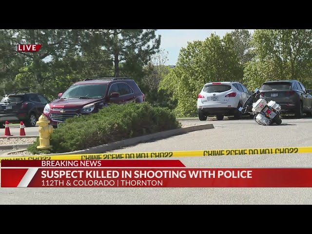 ⁣Suspect killed in shooting with police
