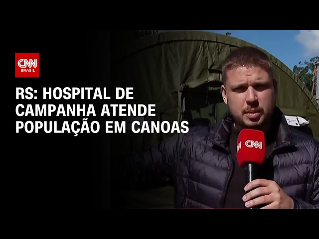 ⁣RS: Hospital de campanha atende população em Canoas | BRASIL MEIO-DIA