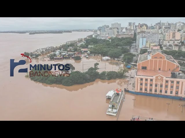 ⁣BandNews em 2 Minutos (14/05/24-Tarde) Nível do guaíba sobe 41 centímetros em apenas 24 horas