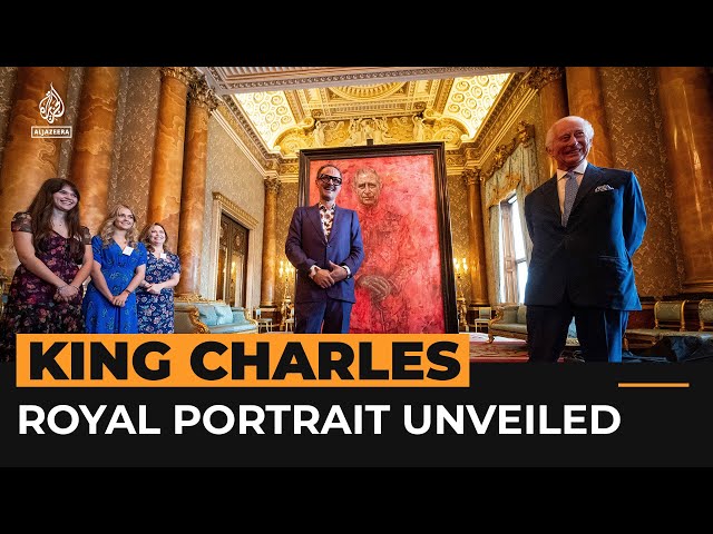 ⁣King Charles unveils royal portrait | #AJshorts