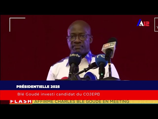 ⁣Présidentielle 2025 Blé Goudé investi candidat du COJEP