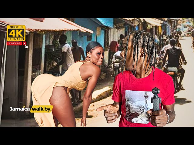 ⁣✔️White Man (SHOCKING RAW FOOTAGES) Being Jamaican For A Day Walking DownTown Kingston Jamaica 2024