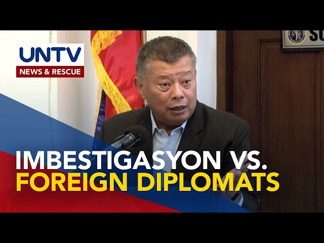 ⁣Iligal na aktibidad ng foreign diplomats sa PH, tututukan ng NBI — DOJ
