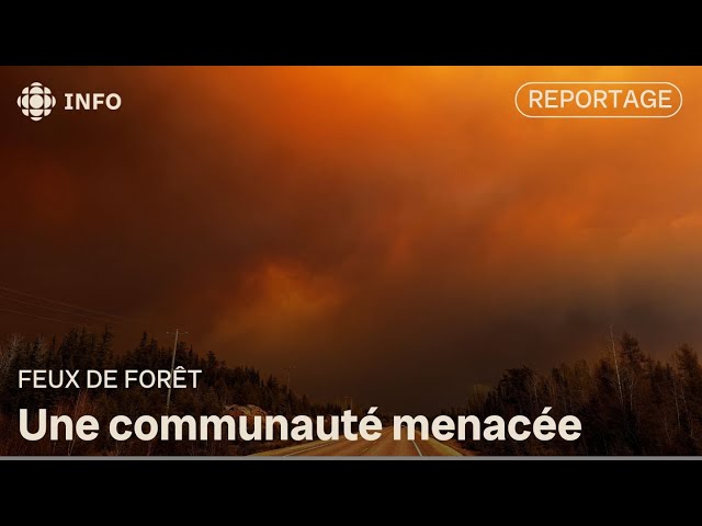 ⁣Des Manitobains menacés par des feux de forêt