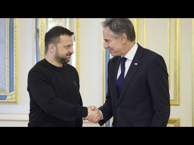 ⁣US-Außenminister zu Besuch in Kiew: "Weitere Hilfe wird kommen"