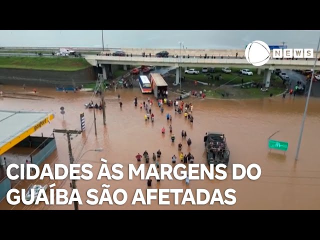 Cheia volta a afetar cidades às margens do Guaíba