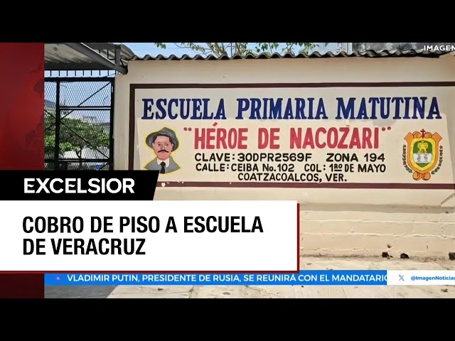 Criminales exigen cuota de 20 mil pesos a escuela de Veracruz para dar protección