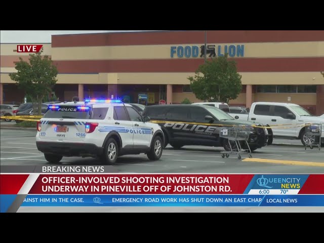 ⁣Officer injured, shoplifter shot dead in Pineville: PD