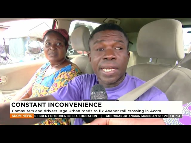 ⁣Constant Inconvenience: Commuters and drivers urge Urban Roads to fix Avenor rail crossing in Accra.
