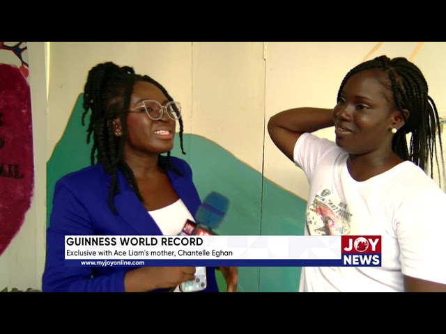 ⁣Guinness World Record: Exclusive with Ace Liam's mother, Chantelle Eghan. #JoyNews