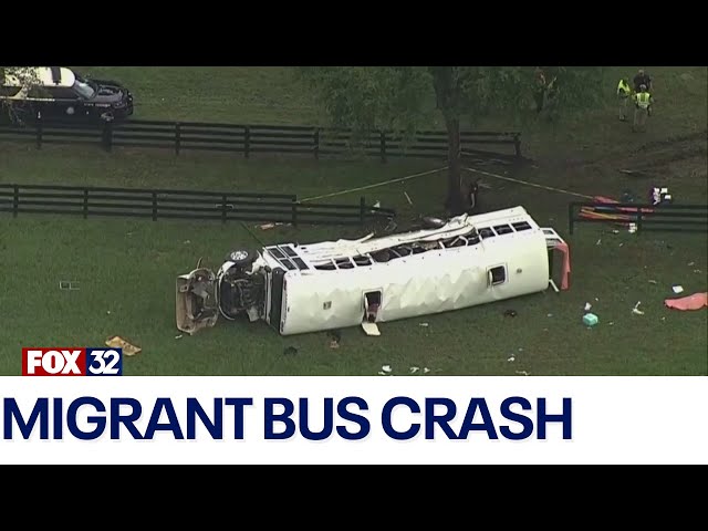 ⁣8 killed in migrant bus crash