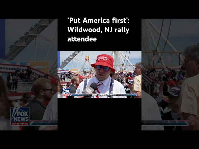 ⁣'Jesse Watters Primetime' visits Trump's Wildwood, NJ rally #shorts