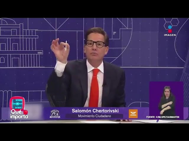 ⁣Chertorivski sacó el porro en pleno Debate Chilango | Qué Importa