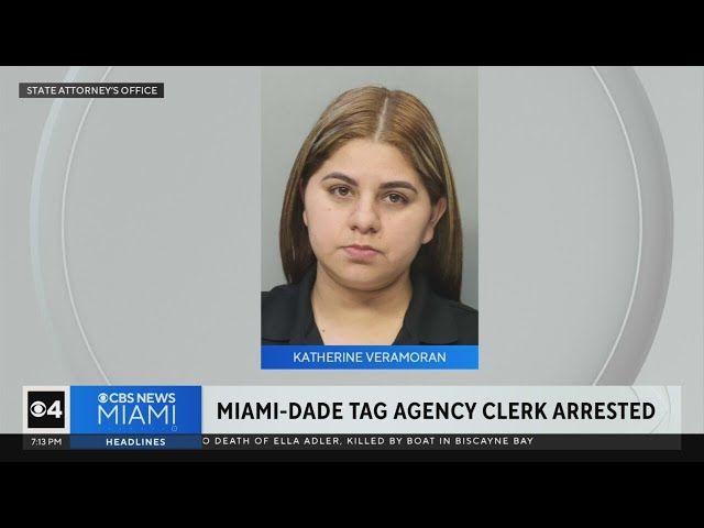 ⁣Miami-Dade tag agency clerk accused in $3 million title fraud scheme