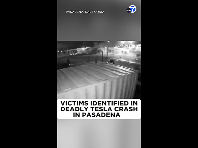 ⁣Driver and passengers in deadly Tesla crash in Pasadena identified