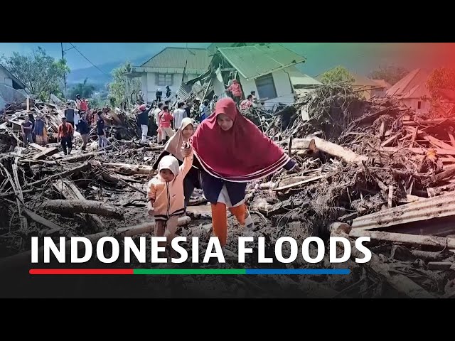 ⁣Indonesia floods kill 58 as rescuers race to find missing | ABS-CBN News