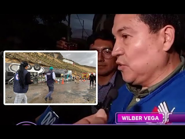 ⁣Defensor del Pueblo de Ayacucho por accidente de bus: "Aún hay tres cuerpos por rescatar"