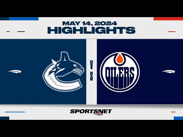 ⁣NHL Game 4 Highlights | Canucks vs. Oilers - May 14, 2024