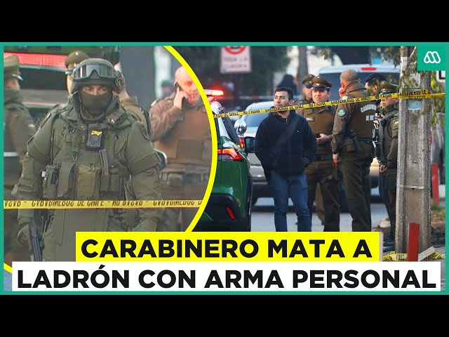 ⁣Ladrón pierde la vida ante Carabinero de civil: Policía chileno usa arma personal para evitar robo