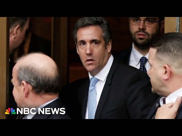 ⁣Trump defense tries to portray Michael Cohen as motivated by revenge and money