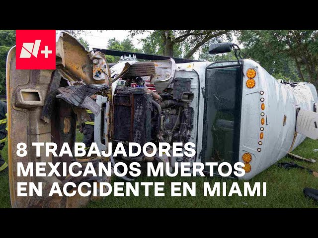 ⁣Vuelca autobús con trabajadores mexicanos en Miami, mueren 8 y alrededor de 40 heridos - En Punto