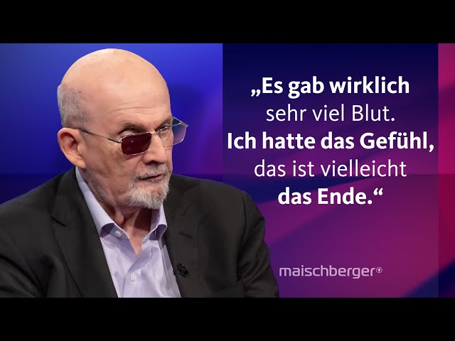 Salman Rushdie über den Moment des Attentats und seine Sorge vor einem Trump-Comeback | maischberger