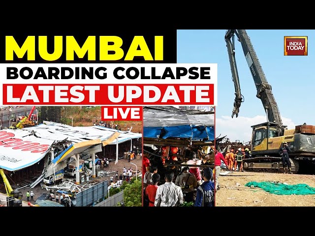 ⁣Mumbai Hoarding Collapse Latest LIVE Updates: 2 More Bodies Located Under Debris At Collapse Site