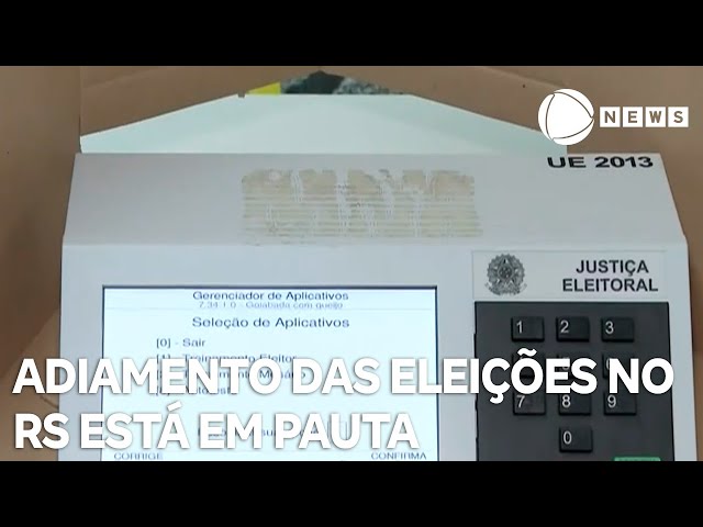 ⁣Adiamento das eleições no Rio Grande do Sul está em pauta
