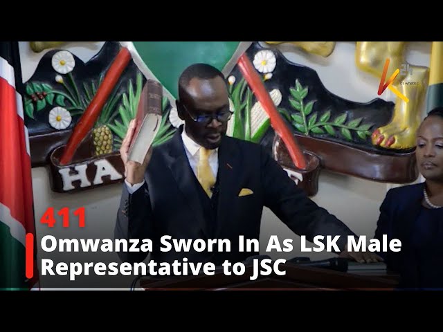 ⁣Omwanza sworn in as LSK male representative to JSC