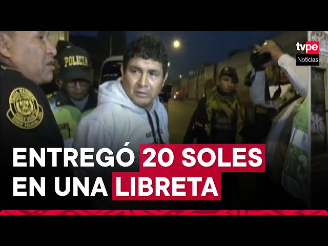 ⁣Cercado de Lima: detienen a conductor que intentó sobornar a policía