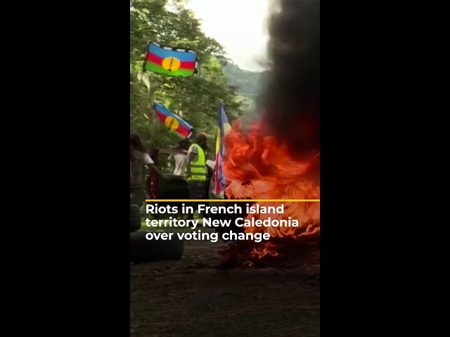 Riots in French island territory New Caledonia over voting change | #AJshorts