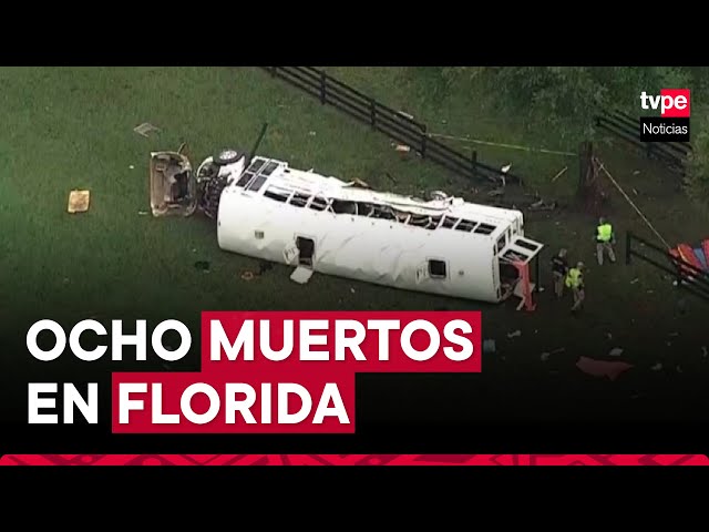 ⁣Estados Unidos: mueren ocho mexicanos en accidente vehicular en Florida