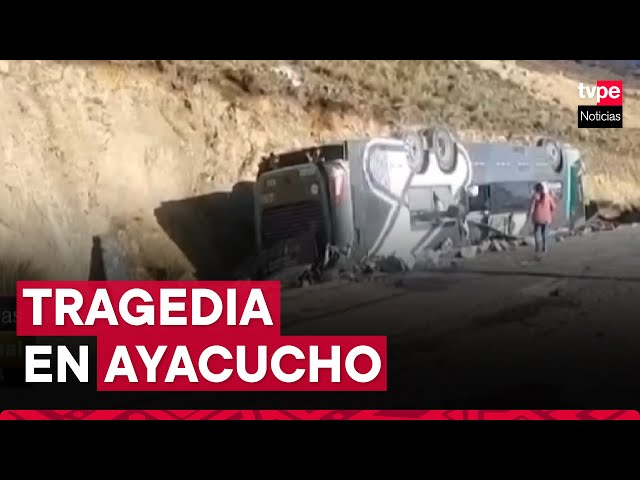 ⁣Accidente en Ayacucho: finaliza rescate de cuerpos en vía Los Libertadores