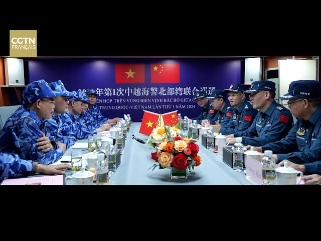 ⁣Patrouille conjointe Chine-Vietnam dans le golfe de Beibu en 2024