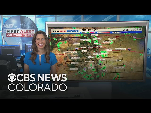 ⁣Denver weather: Cooler temps and showers and thunderstorms