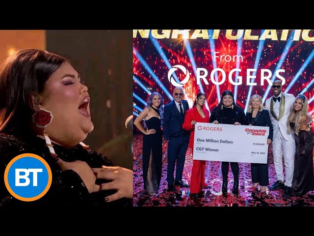 Saskatchewan singer Rebecca Strong reacts to winning $1M in spectacular 'Canada’s Got Talent�