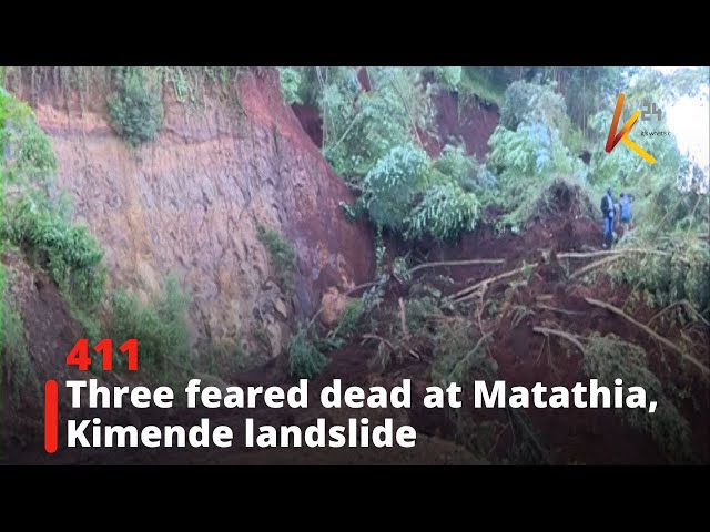 ⁣Three feared dead at Matathia Kimende landslide