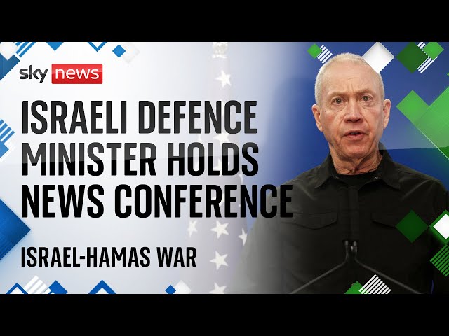 ⁣Watch live: Israeli Defence Minister Yoav Gallant speaks at the ministry's headquarters