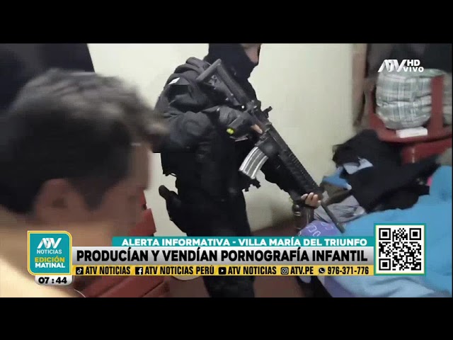 Policía realiza operativo contra depravados que producían y vendían pornografía infantil