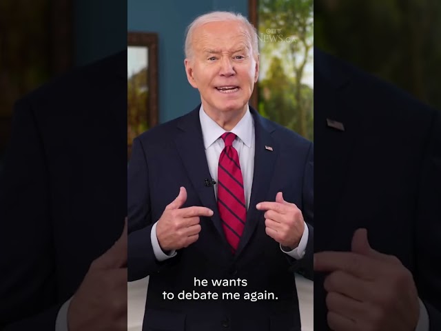⁣Biden says he'll debate Trump twice: 'Make my day'